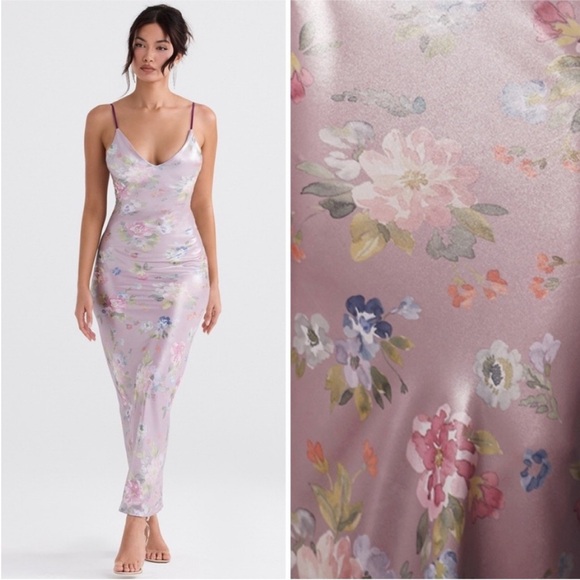House of CB Dresses & Skirts - NEW House of CB Aria Floral Maxi Dress Mauve Large+ (XL)